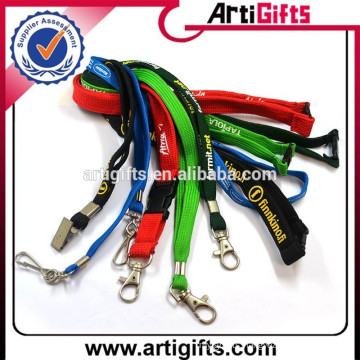 Promotion cheap high quality polyester tube lanyard